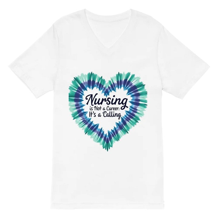 Nursing is a Calling, not a career V-Neck Tee product image (2)