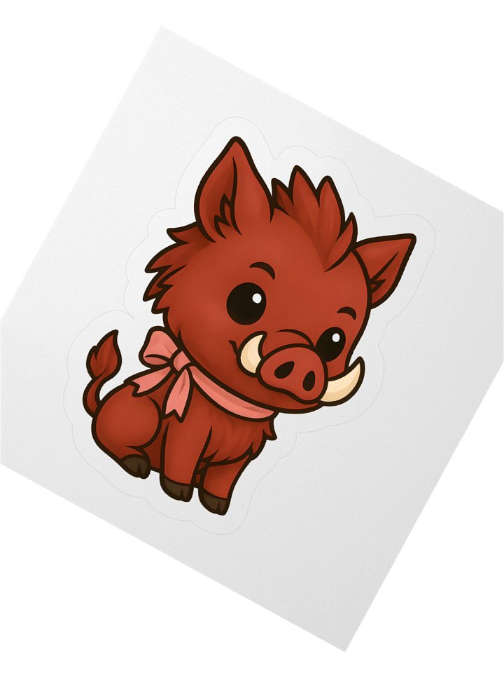 Breast Cancer awareness Razorback Kiss Cut Sticker product image (2)
