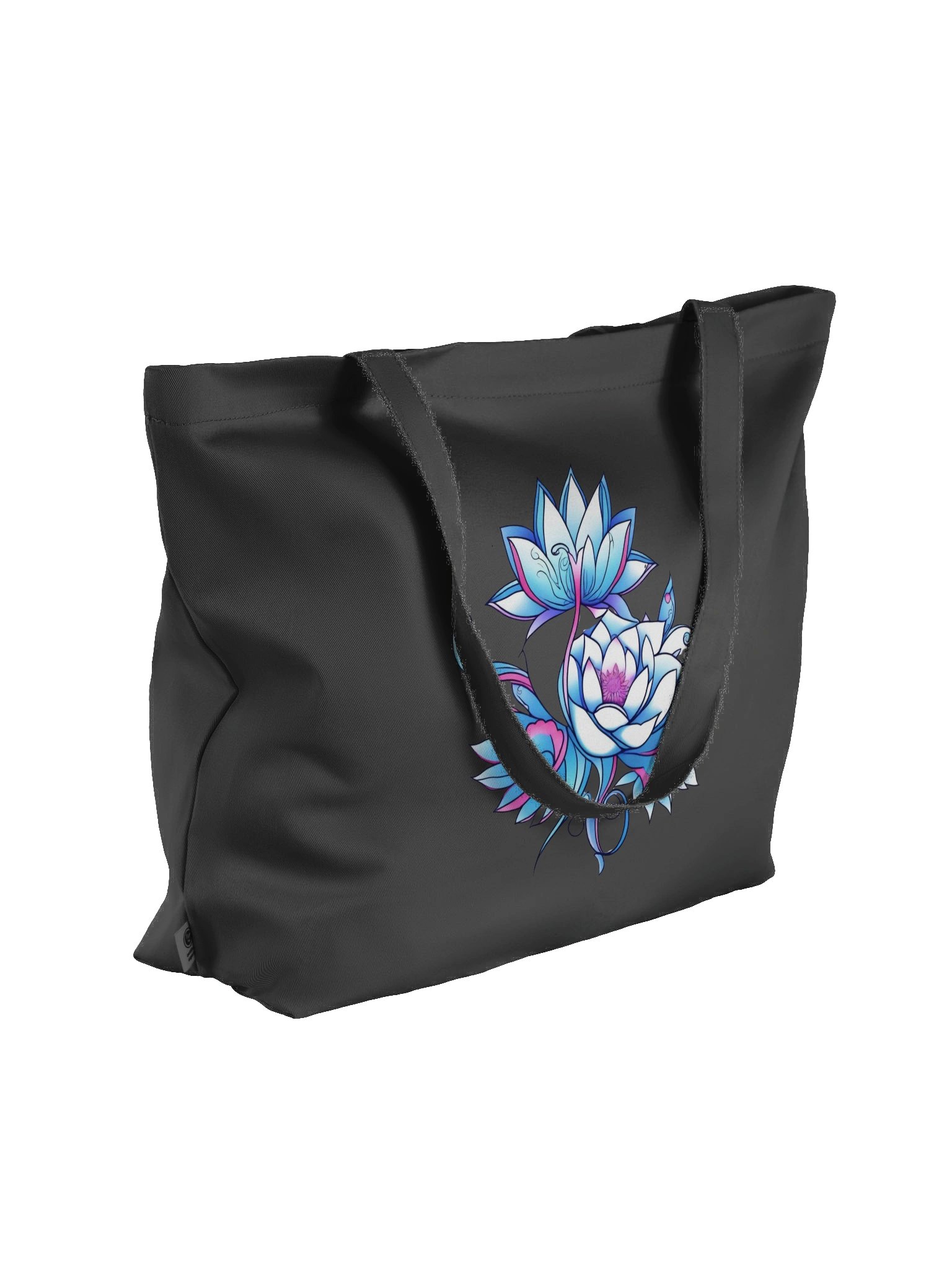 Blue Lotus Blooms - Eco-conscious Organic Cotton Tote product image (5)