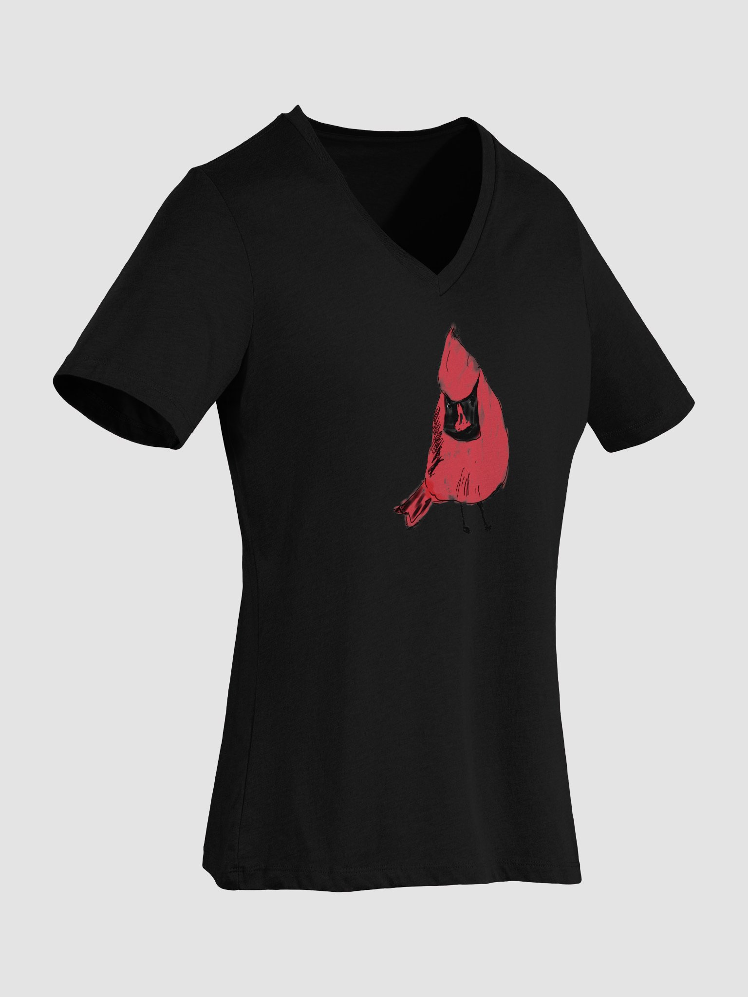 Shirley's Cardinal Relaxed V-Neck Tee product image (38)