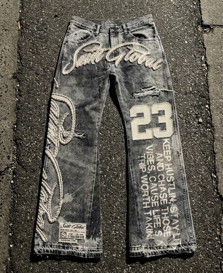 Saint Global '23' Distressed Denim product image (3)
