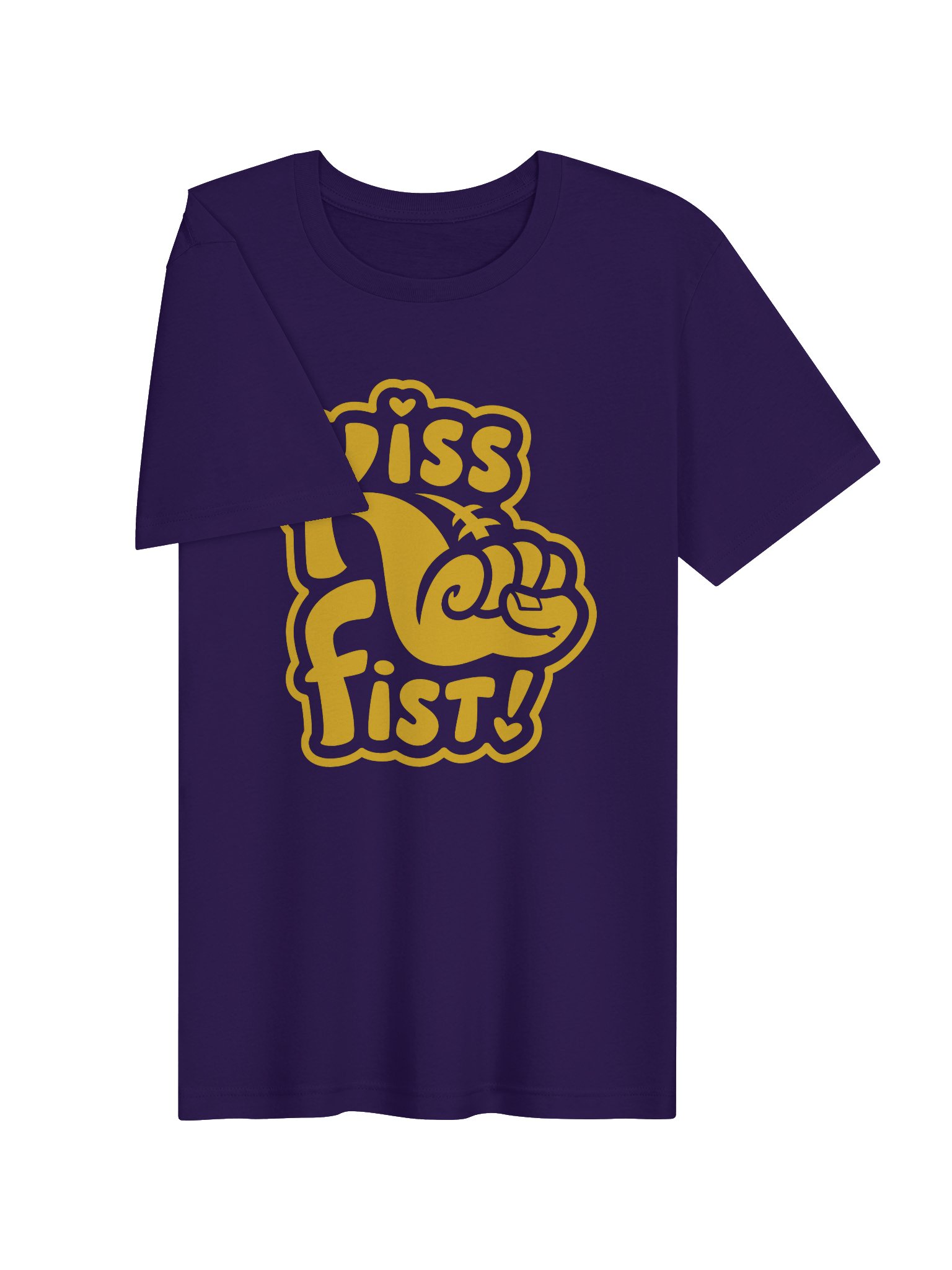 Kiss Fist Yellow Graphic Tee product image (3)