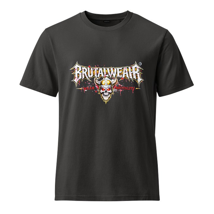 BrutalWear Bloody Viking Skull Medieval Art Aggressive Design. product image (1)