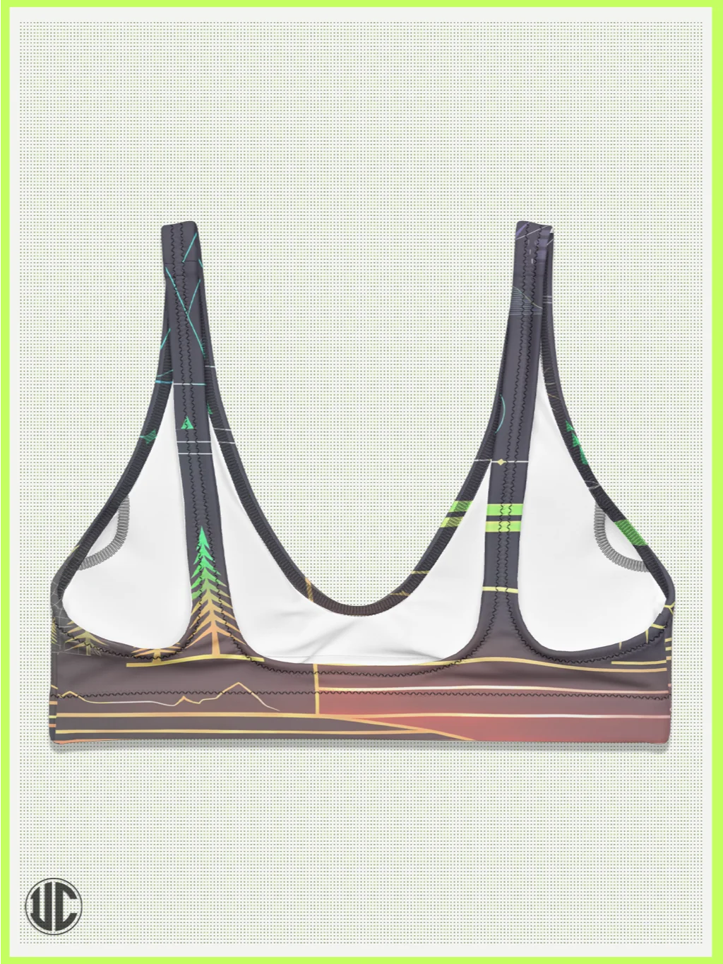 UnkoCon – Neon Horizon Bikini Top product image (2)