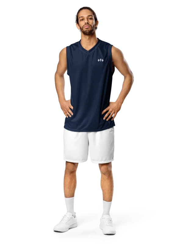 His House Performance V-Neck Muscle Tank - Navy product image (1)