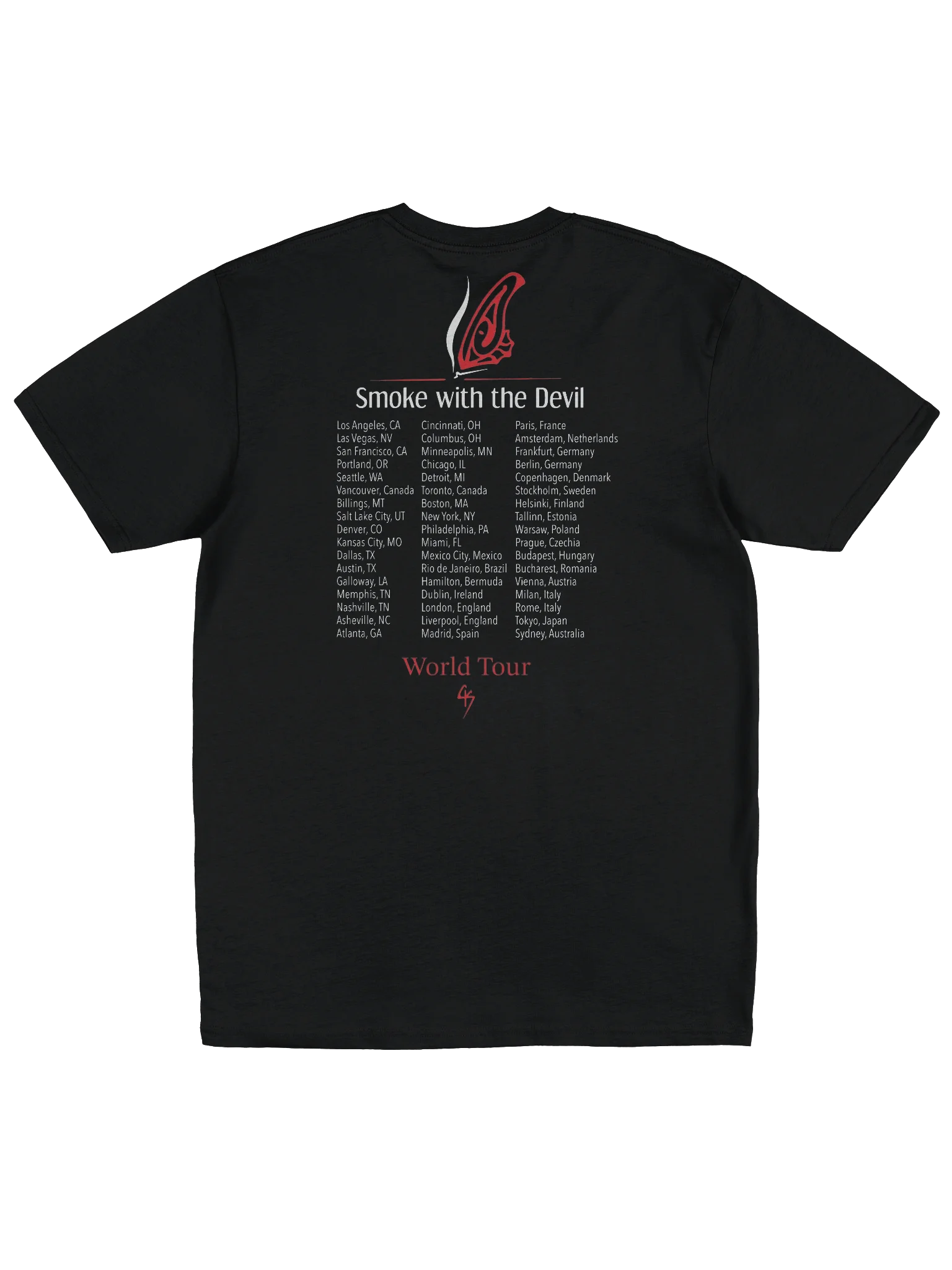 Smoke with the Devil Tour Tee product image (2)