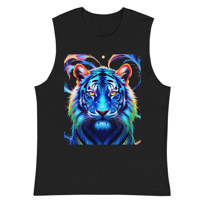Neon Tiger Muscle Tank Bella+Canvas (Men's) product image (3)