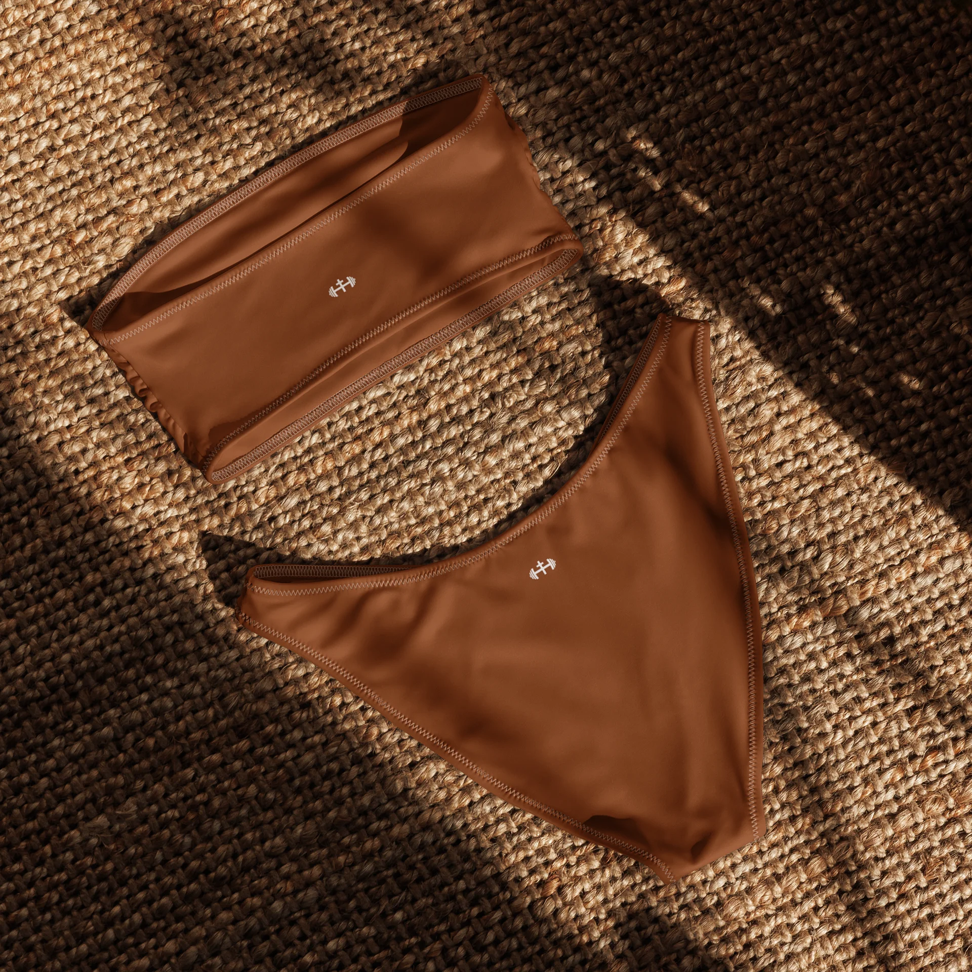 His House Womens Bandeau Bikini Set - Saddle product image (5)
