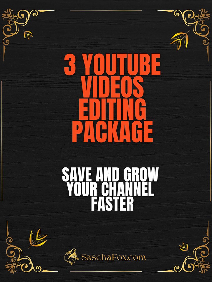 YouTube Video Editing Package (3 Videos) product image (1)