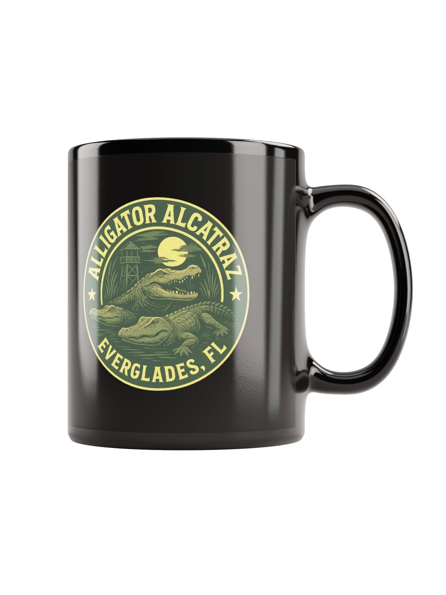 ALLIGATOR ALCATRAZ - BLACK MUG product image (1)