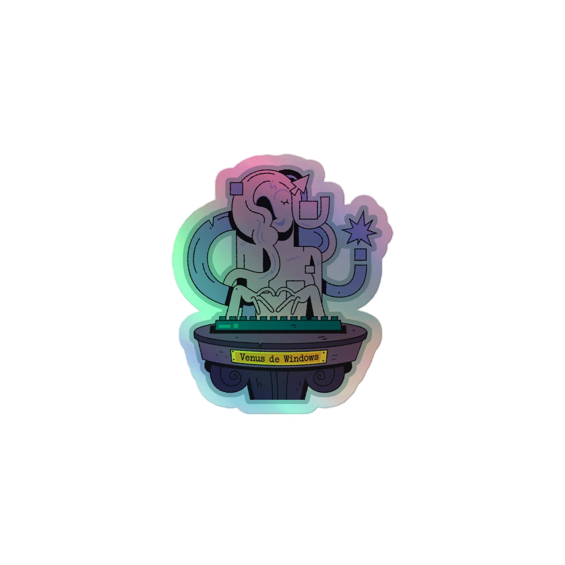 Venus de Windows Holographic Sticker product image (2)