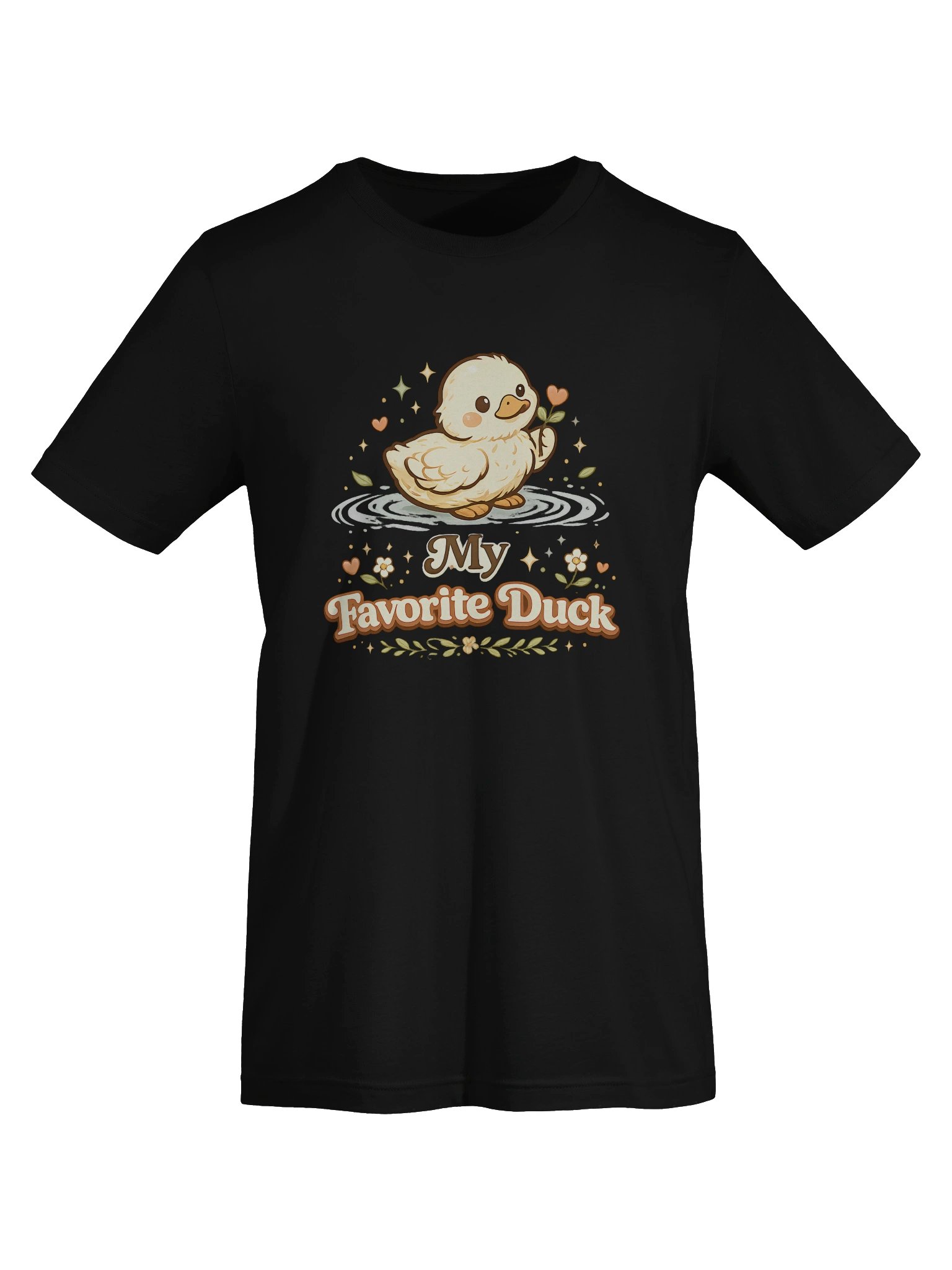 My Favorite Duck Graphic Tee, Cute Couple Shirt, Funny Duck Lover T-Shirt Design product image (50)
