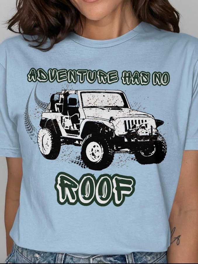 Adventure Has No Roof Off-Road Jeep SUV Mud Splattered Graphic Design Print Outdoor Enthusiast product image (11)