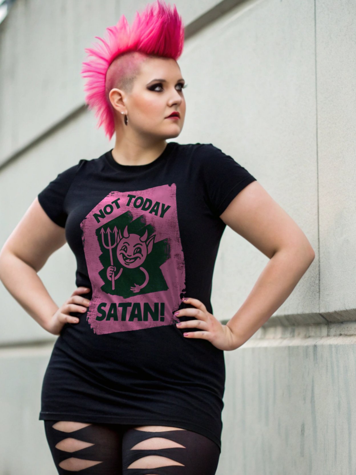 Not Today Satan! Playful Devil T-Shirt product image (2)