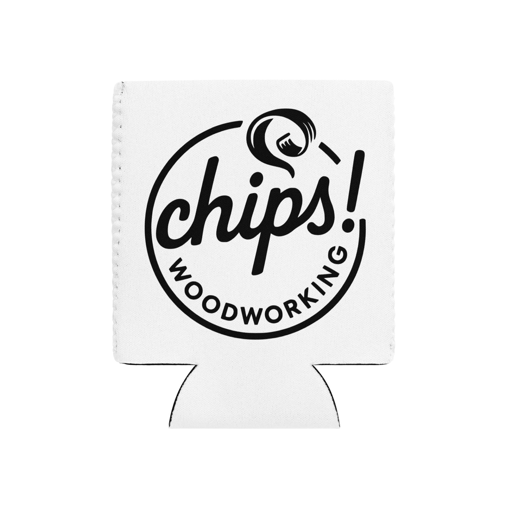 Chip's Woodworking Black Logo Can Coosie product image (1)