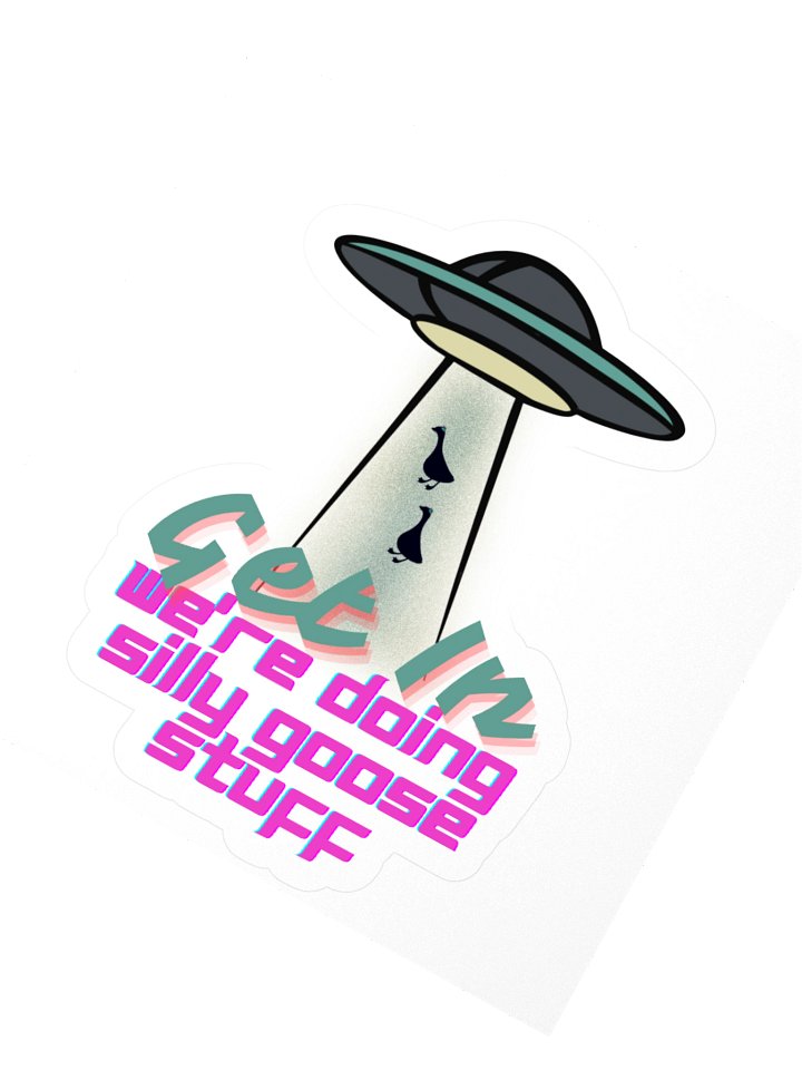 UFO Goose Sticker product image (6)