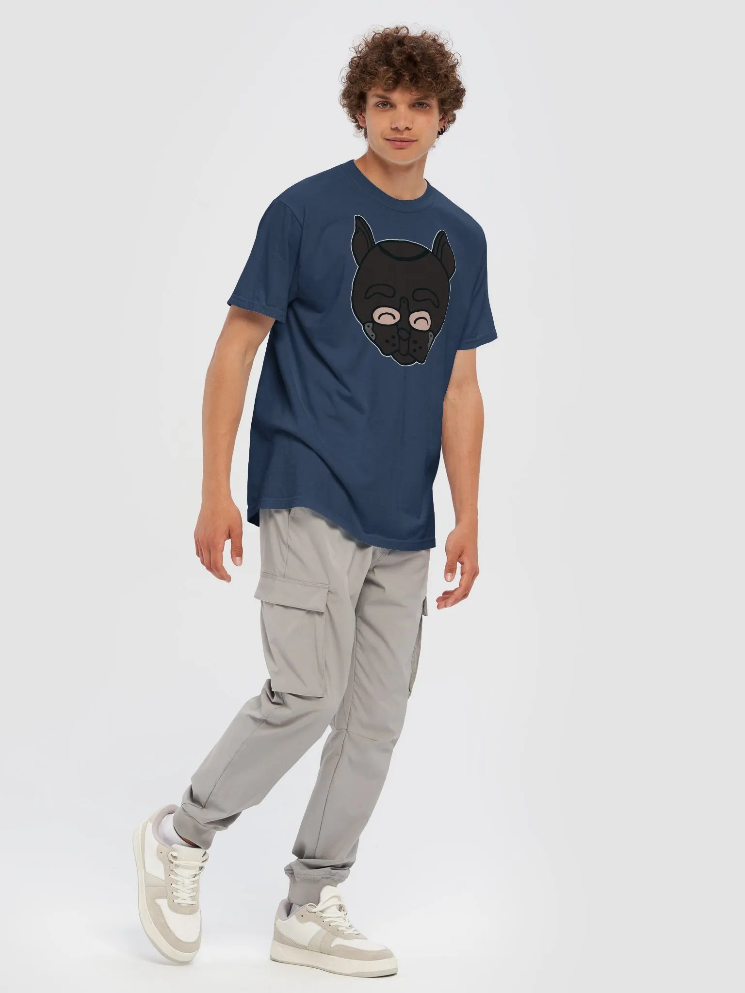 The 'pup hood color splash' T-Shirt - Black product image (63)