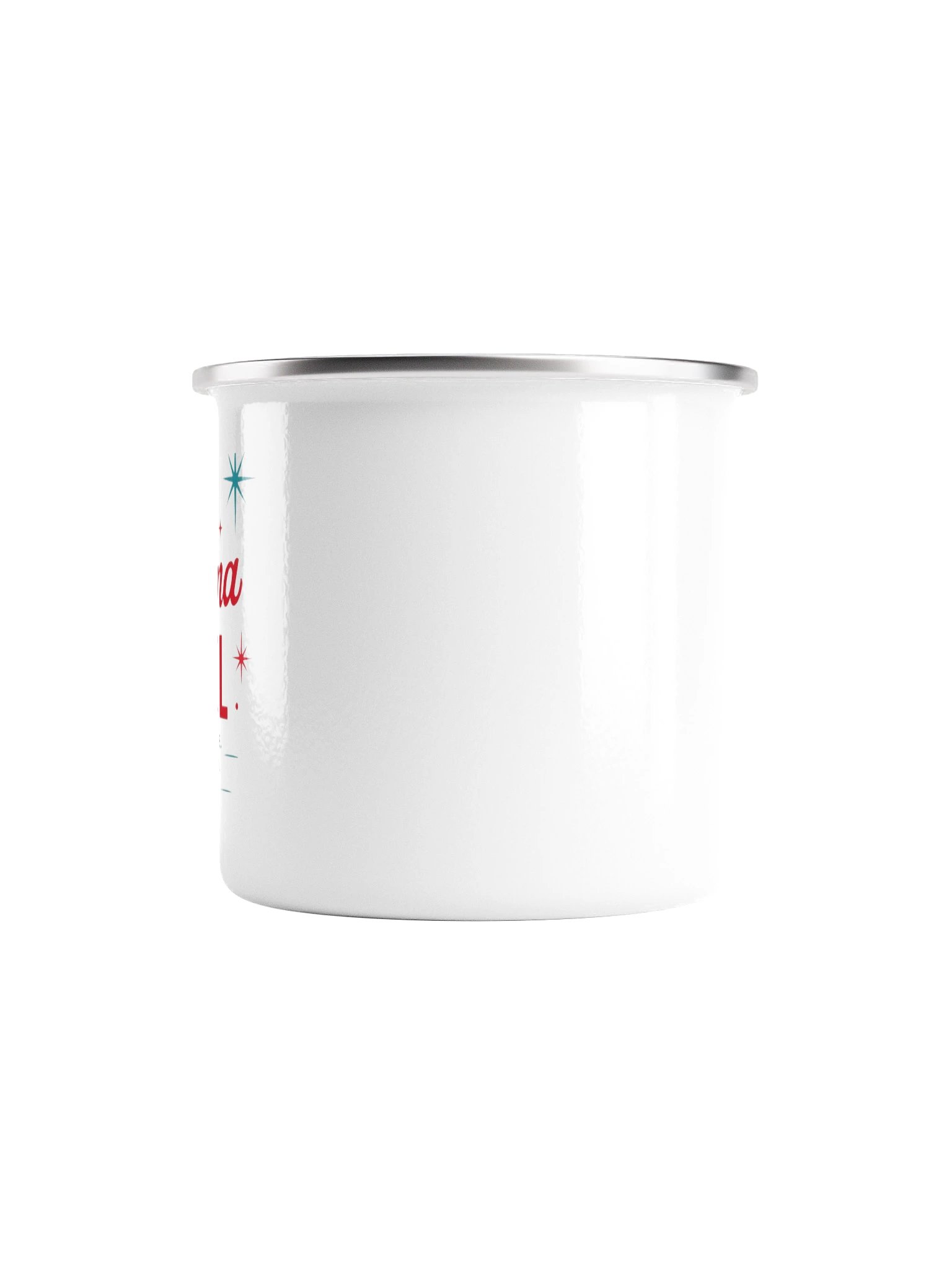 Mama Fuel™ Retro Enamel Mug | Right-Handed Edition product image (2)