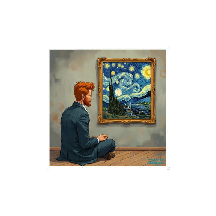 Van Gogh Reflecting on His Work Magnet product image (2)