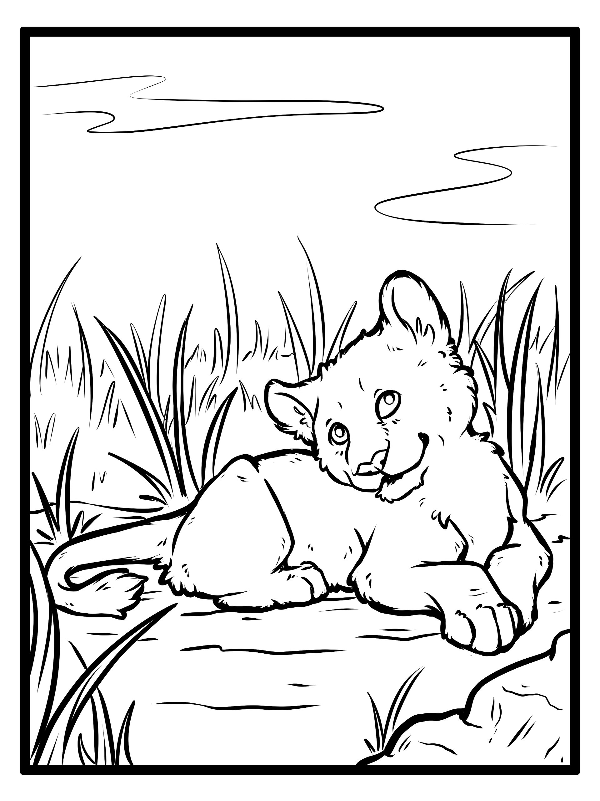 African Lion Collection - Coloring Pages product image (9)
