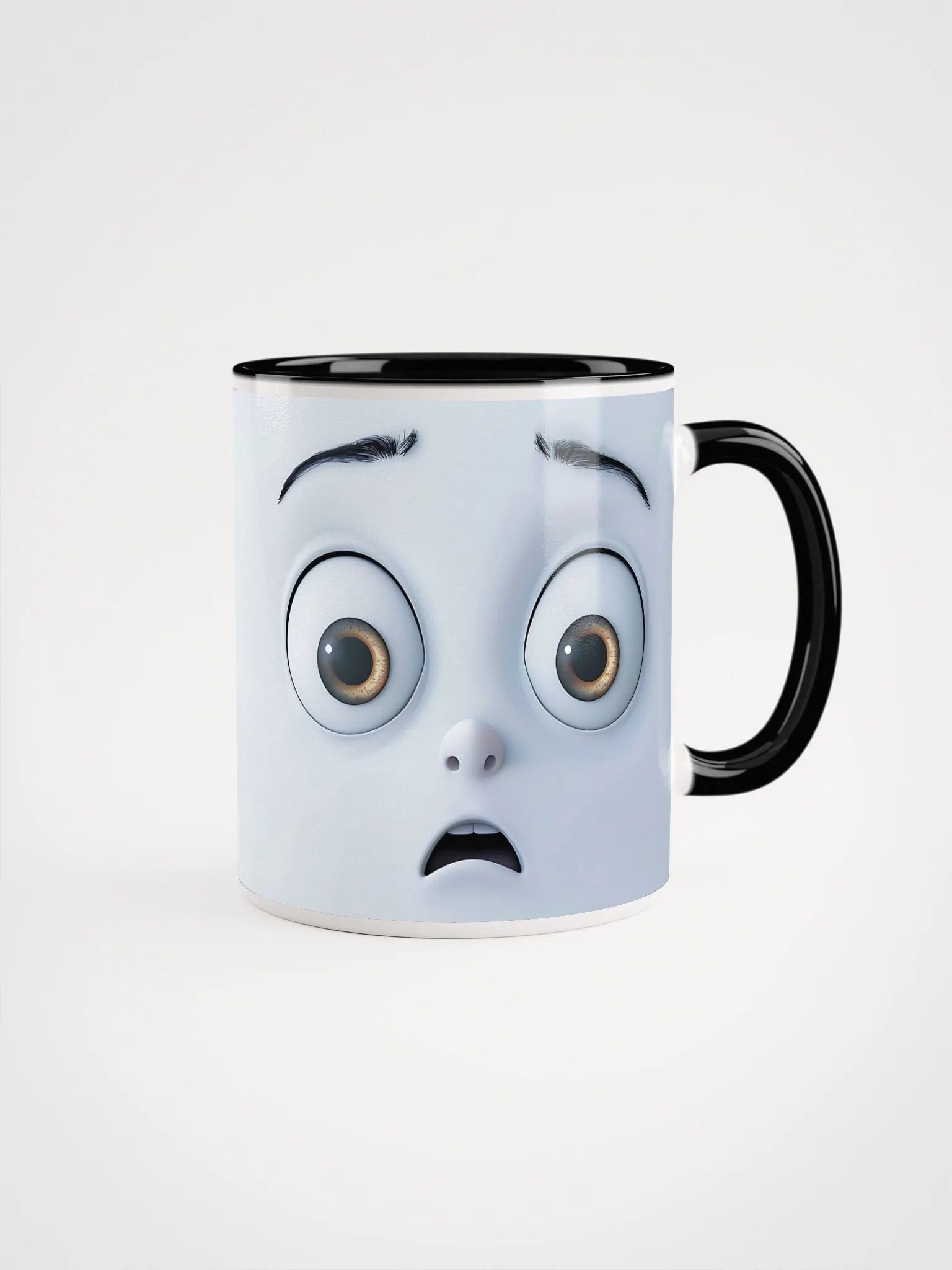 Wide-Eyed Surprise Ceramic Mug product image (1)