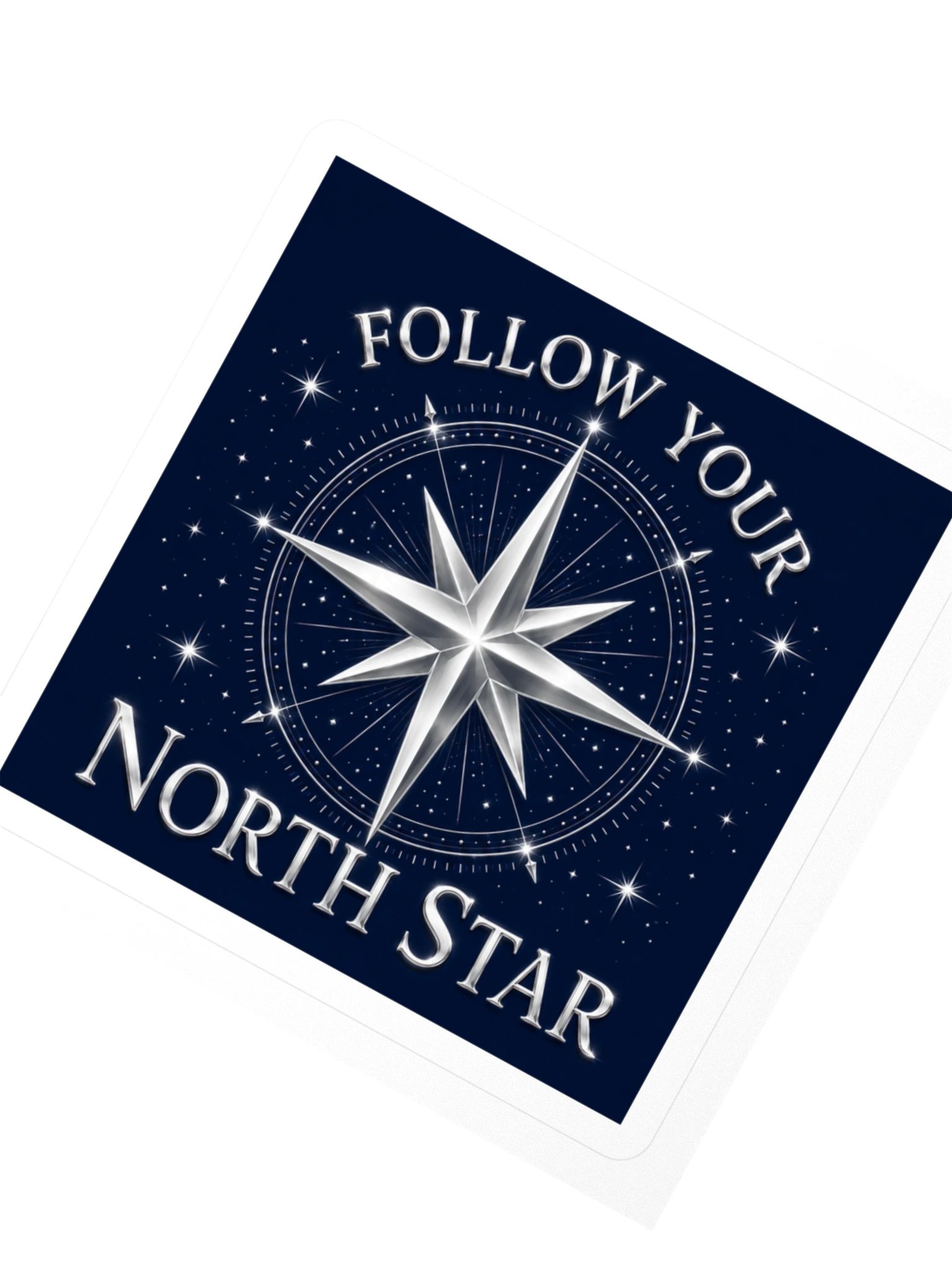 Follow Your North Star Navigator Kiss-Cut Sticker product image (2)
