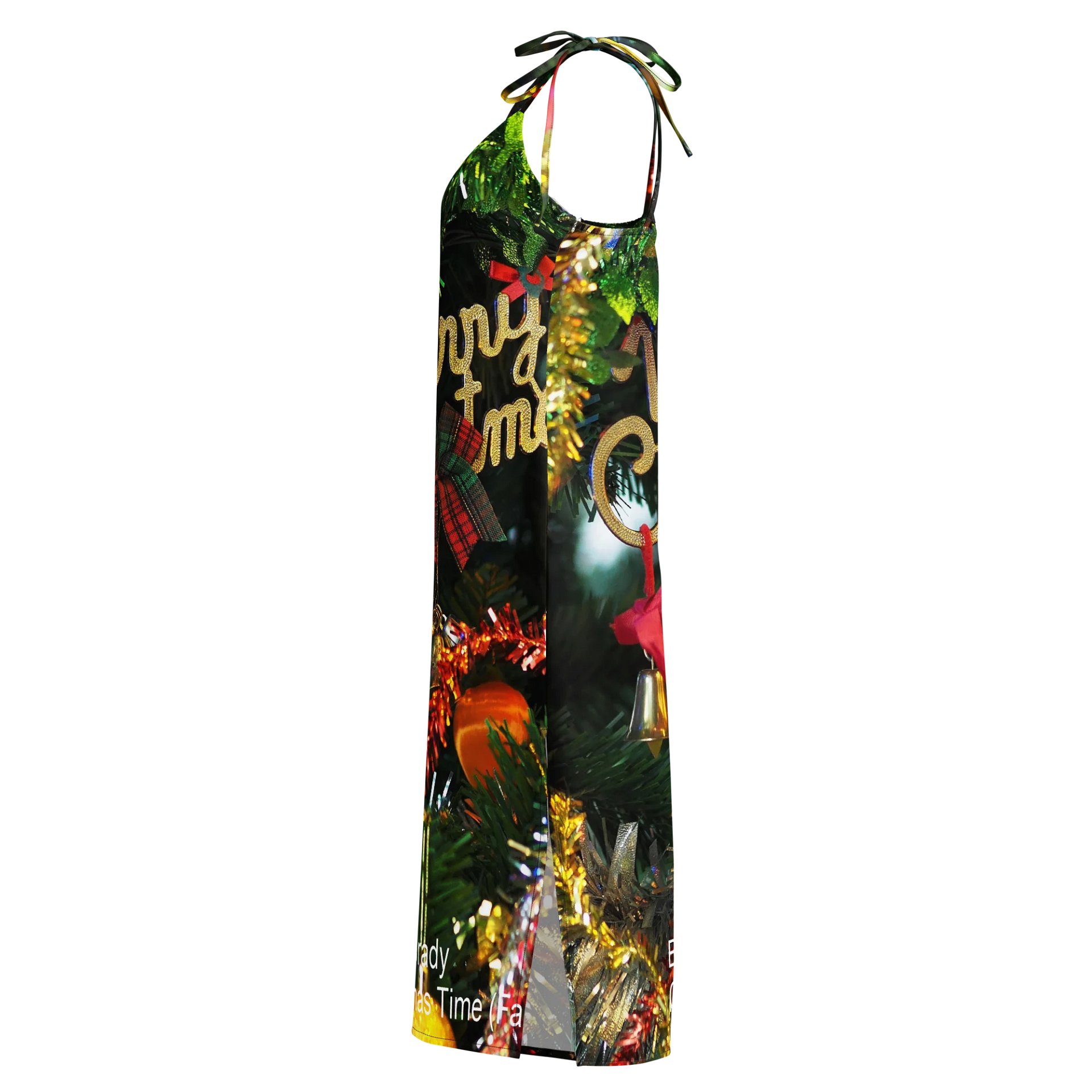 'Christmas Time (Far and Near)' Chiffon Slip Dress product image (3)