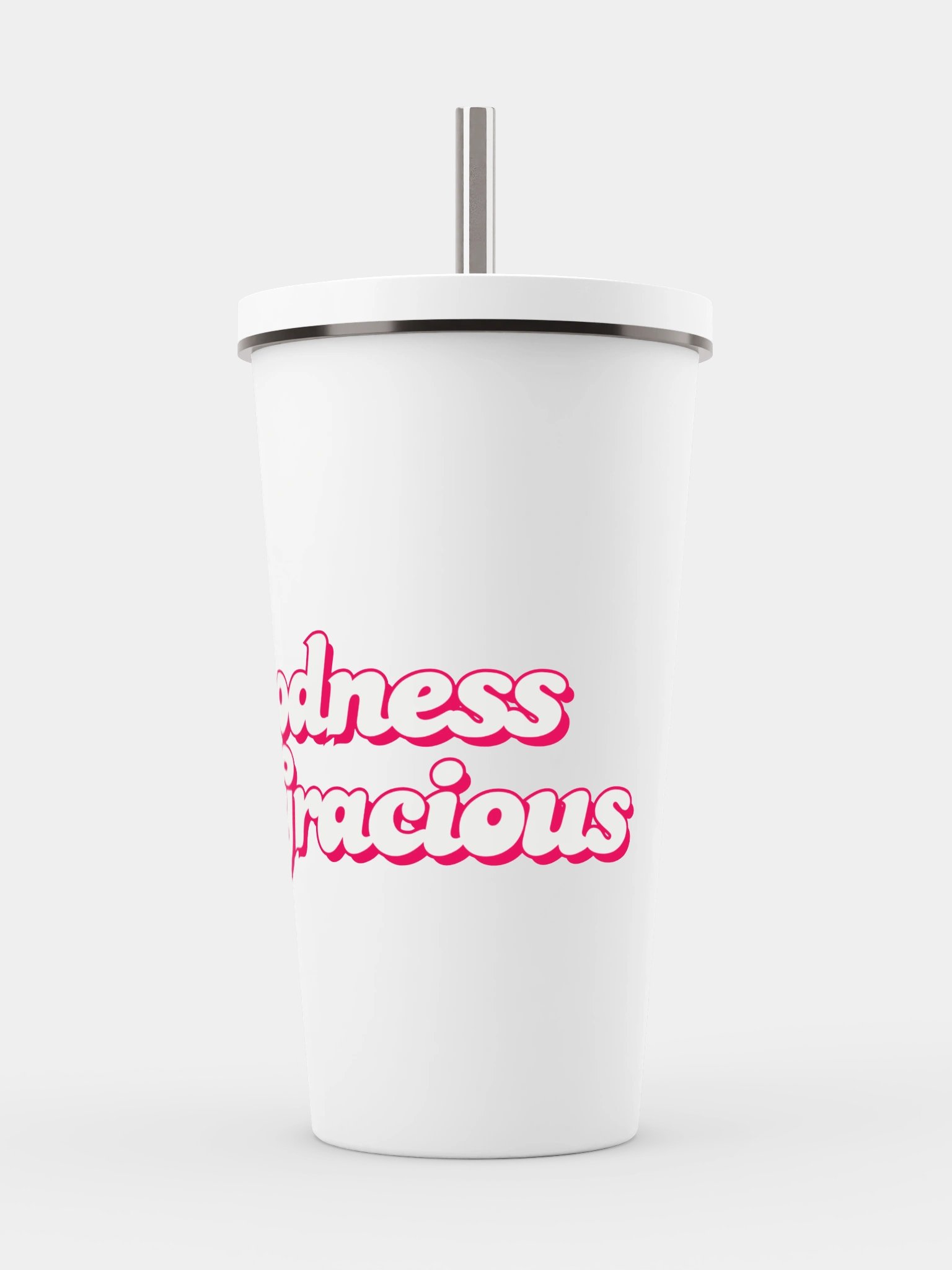Goodness Gracious Insulated Cup with Straw product image (1)