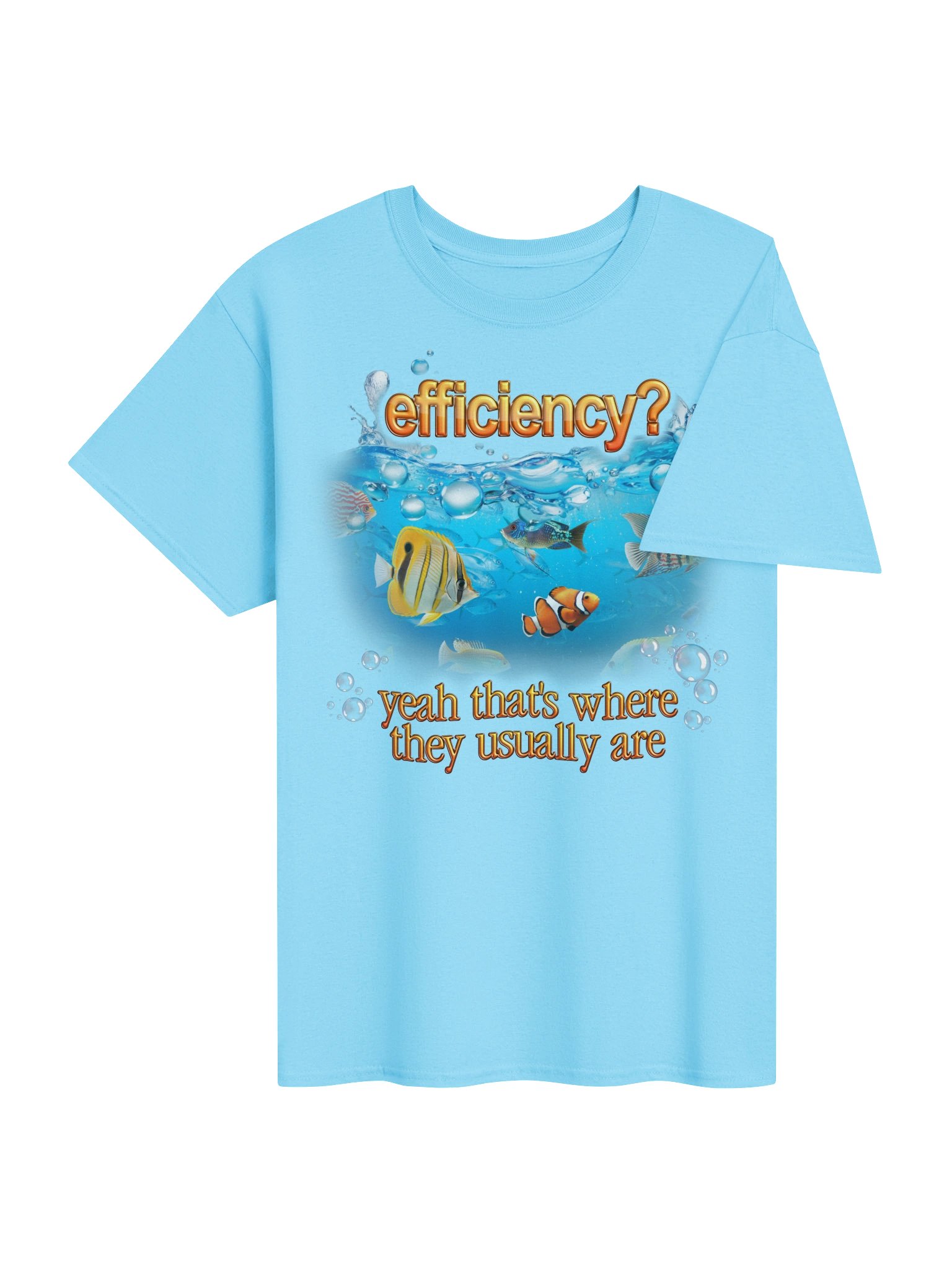 Efficiency Fish Pun T-shirt product image (8)