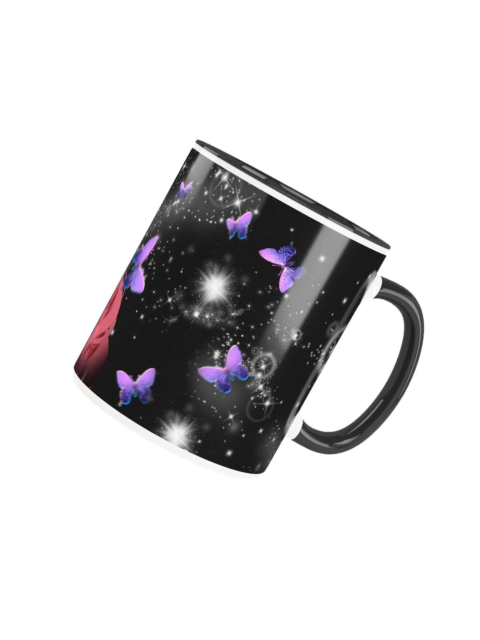 Moon Mermaid Starry Night Mug (Colored Inside, Right Handed) product image (4)