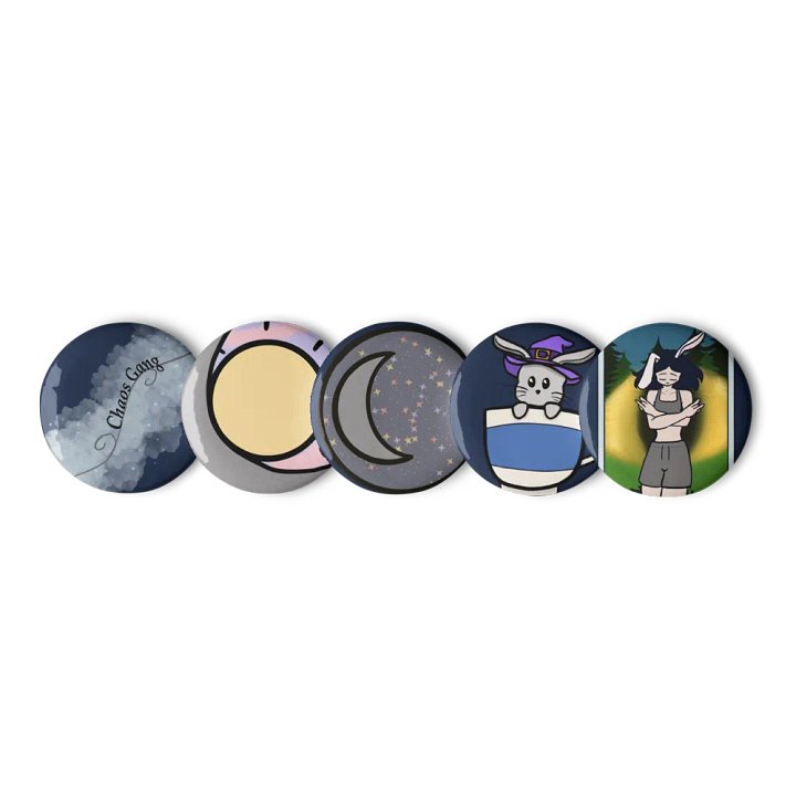 Whimsical Chaos Gang Pin Button Set product image (3)