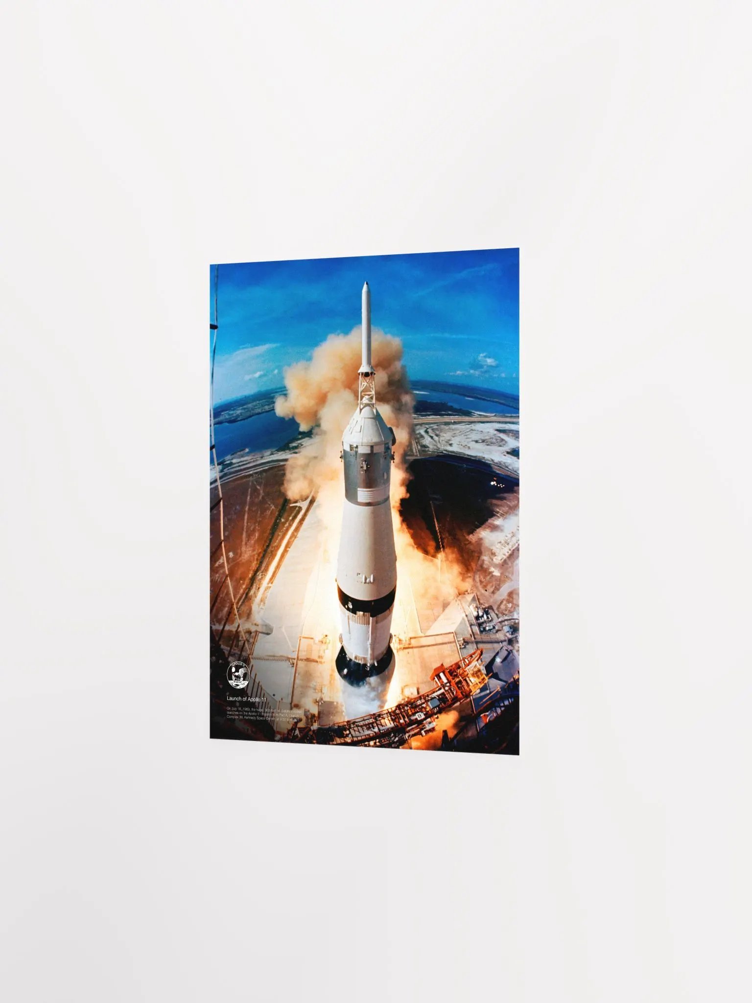 NASA Apollo 11: liftoff rocket, 1969 — space poster, space art, photo poster, NASA print, space wall decor product image (8)