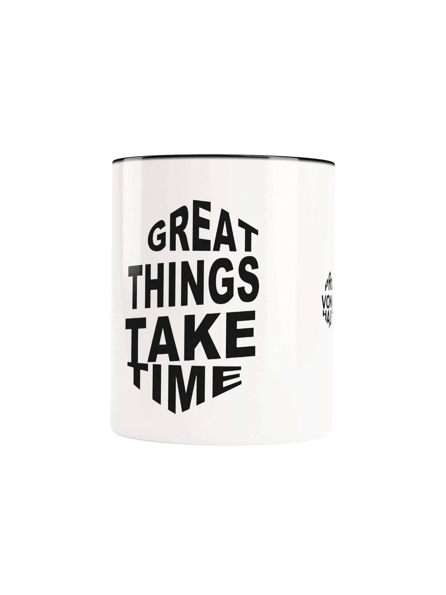 PROVOKÄHAUS Great Things Take Time Mug — Color Inside product image (9)