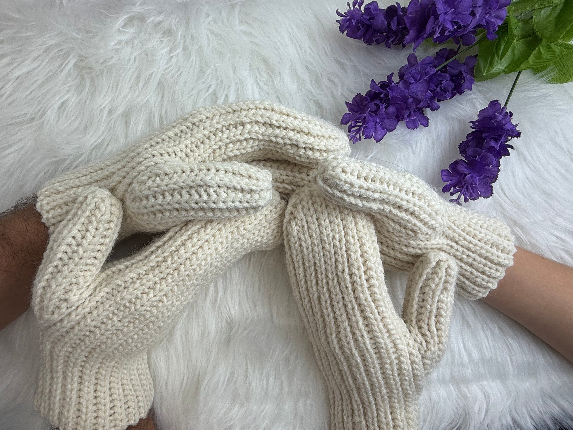 Crochet Couple-Style Mittens Pattern product image (5)