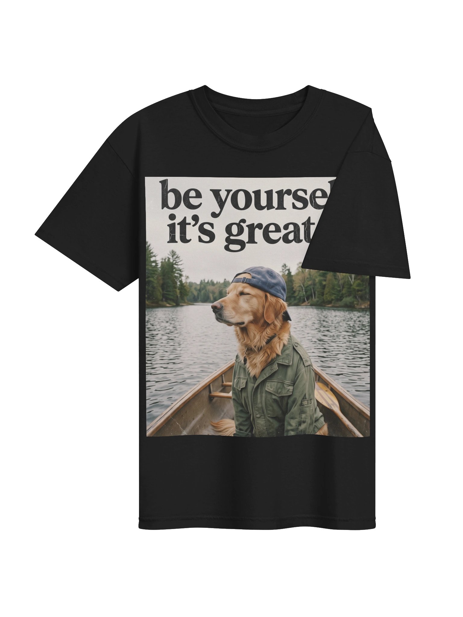 Be Yourself Vintage Dog Graphic T-Shirt product image (48)