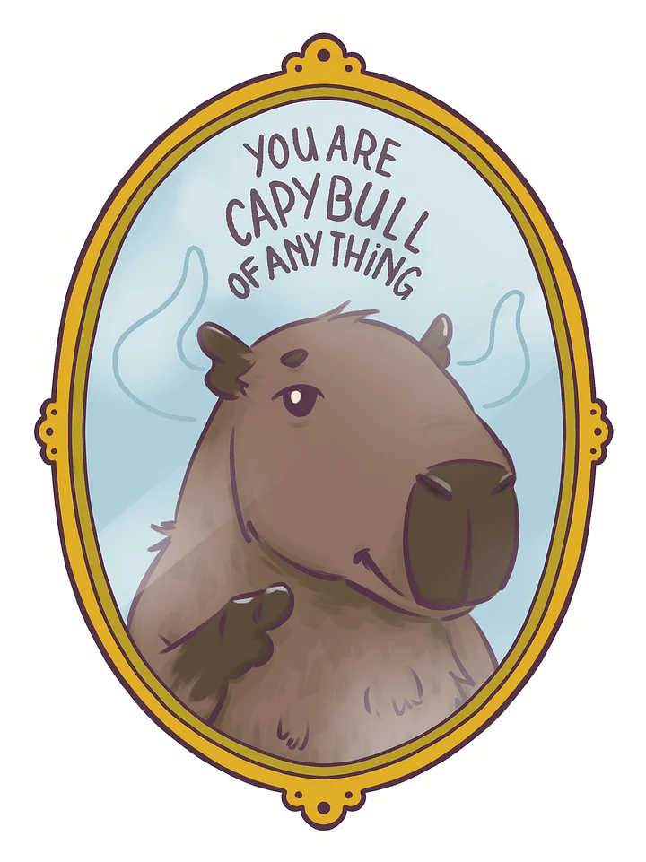 sticker : u r capybull product image (1)