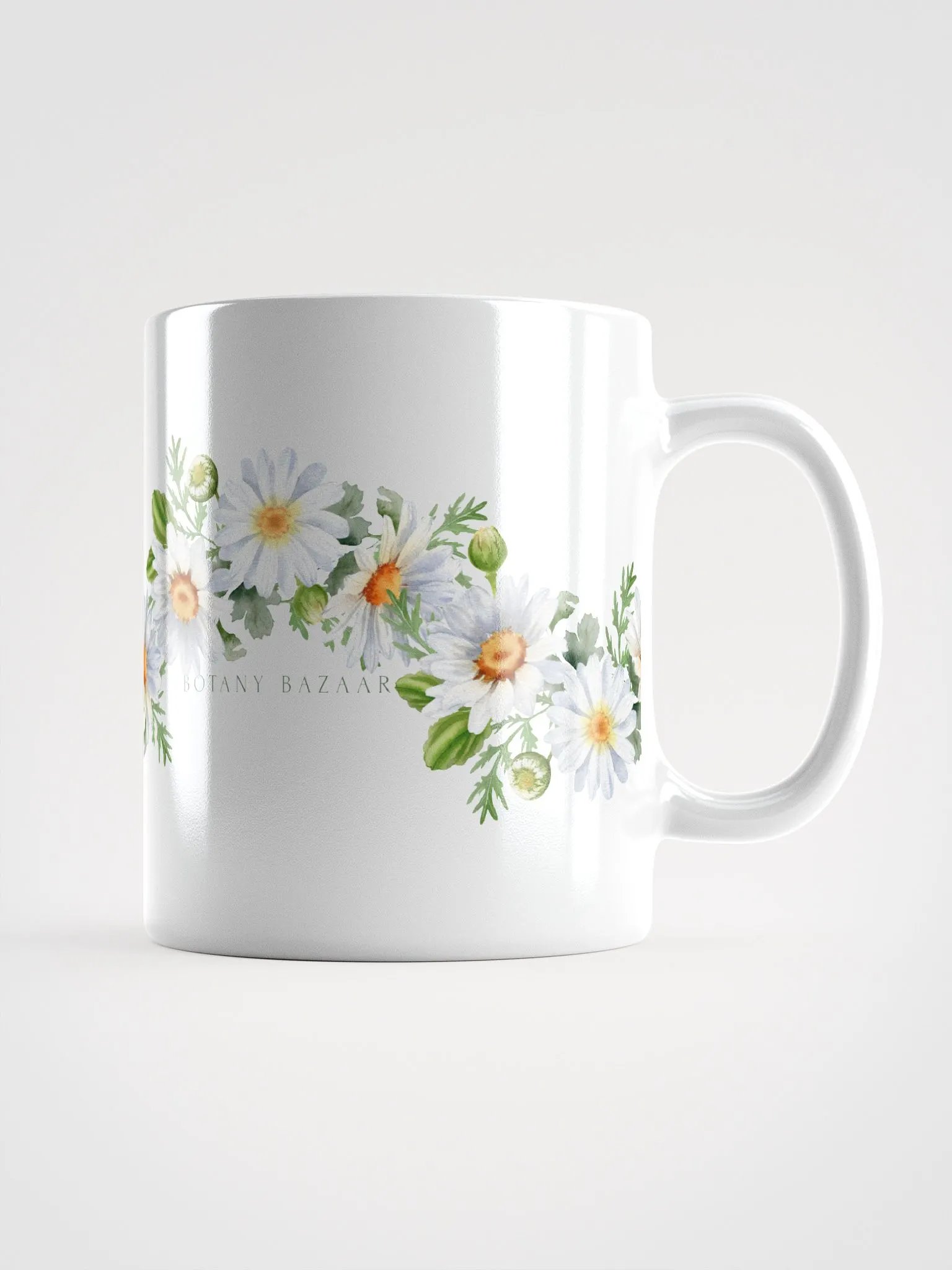Daisy White Ceramic Mug product image (1)
