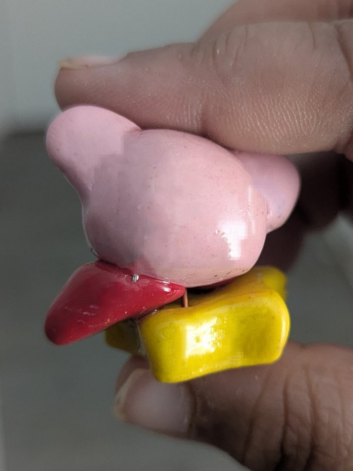Handmade Kirby Figure on a Star – Adorable Collectible Decor product image (2)