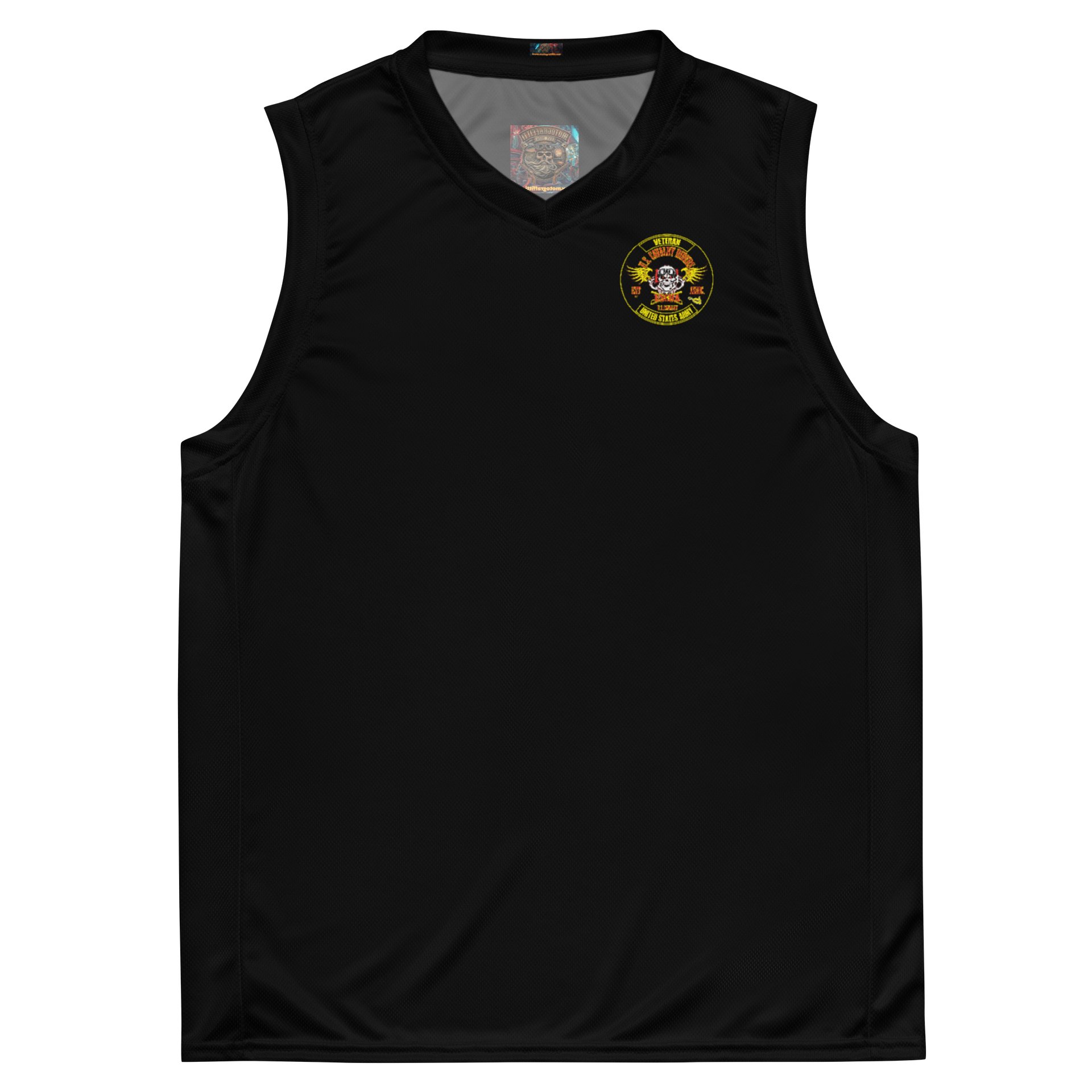 U.S. Cavalry Riders Skull Basketball Jersey product image (2)