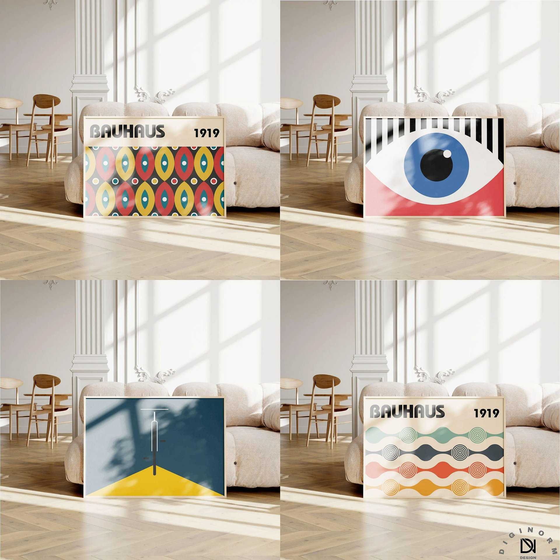 Bauhaus HORIZONTAL Art set of 500 premium printable wall art product image (9)