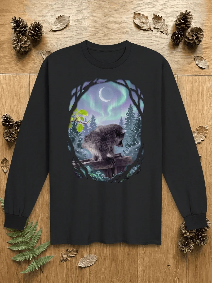 Baby Jimothy Under the Aurora Sky Long Sleeve shirt product image (1)