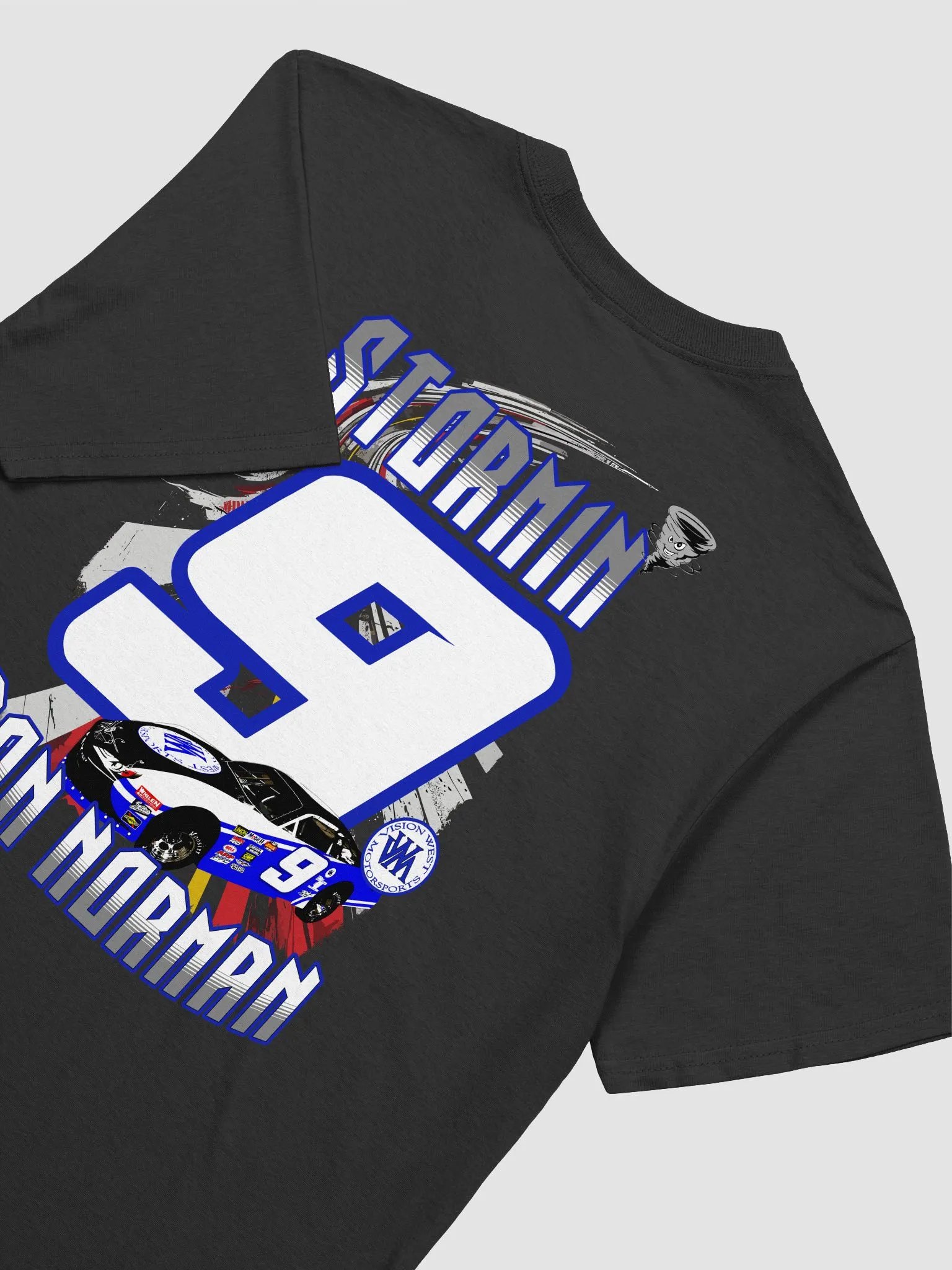 Stormin Ron Norman #9 front logo/full back print product image (5)
