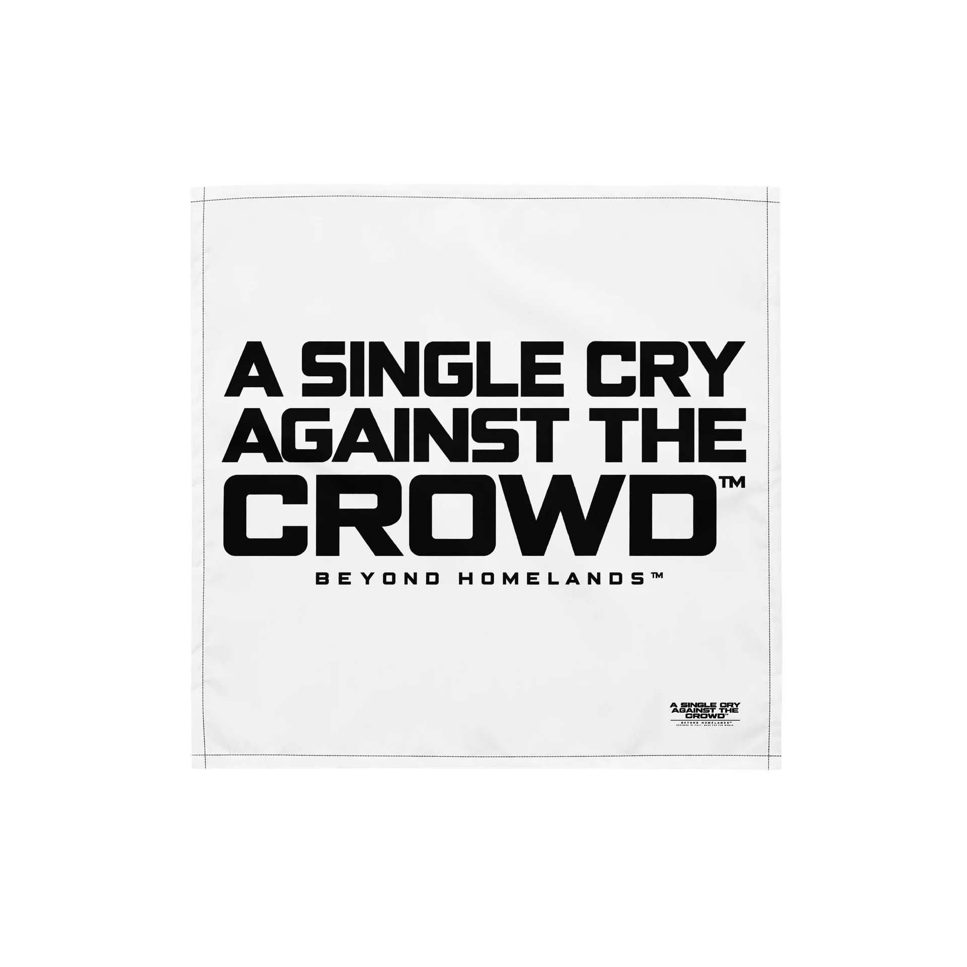 A Single Cry Against the Crowd™ — Statement Bandana product image (1)