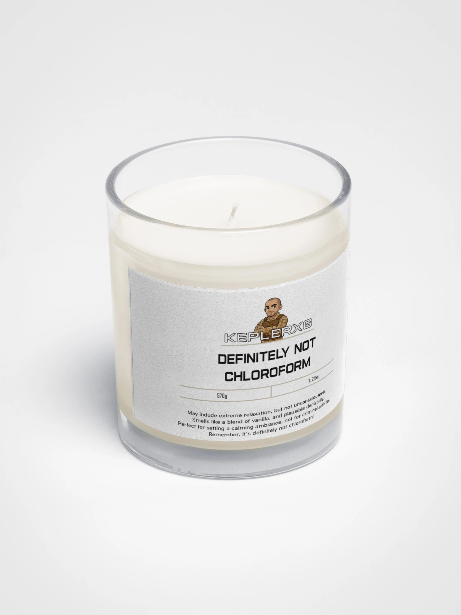 Definitely Not Chloroform Soy Wax Candle product image (2)