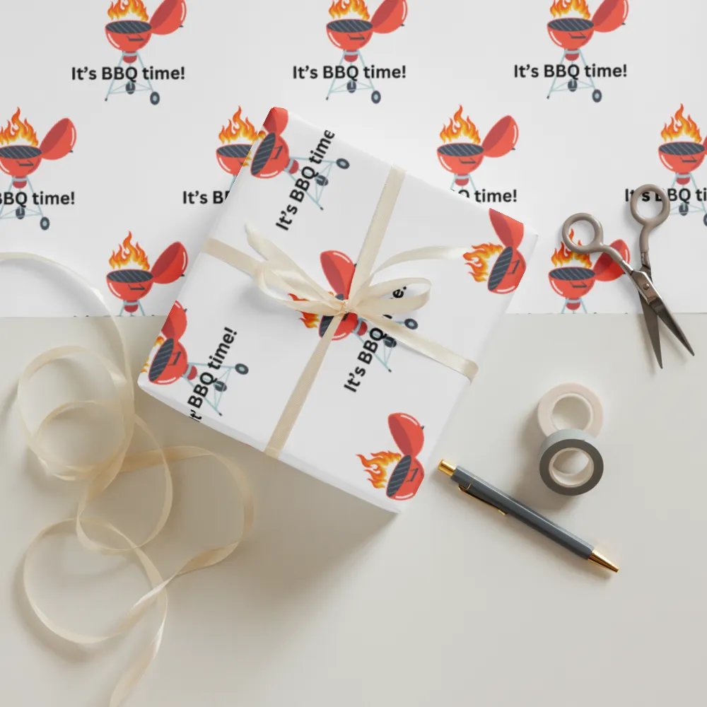 It's BBQ time Wrapping Paper product image (12)