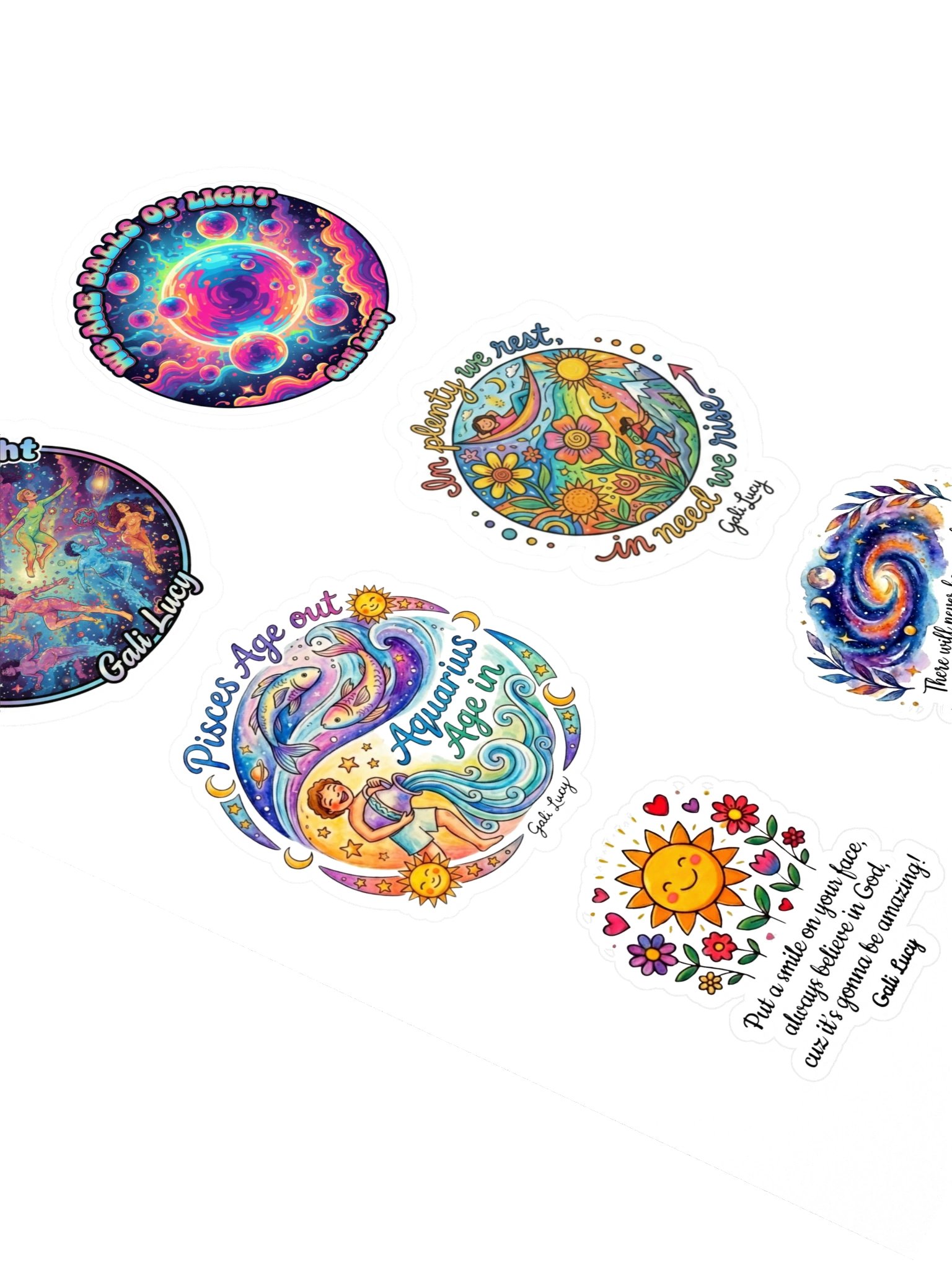 Set of 6 Stickers - Style 9 product image (2)