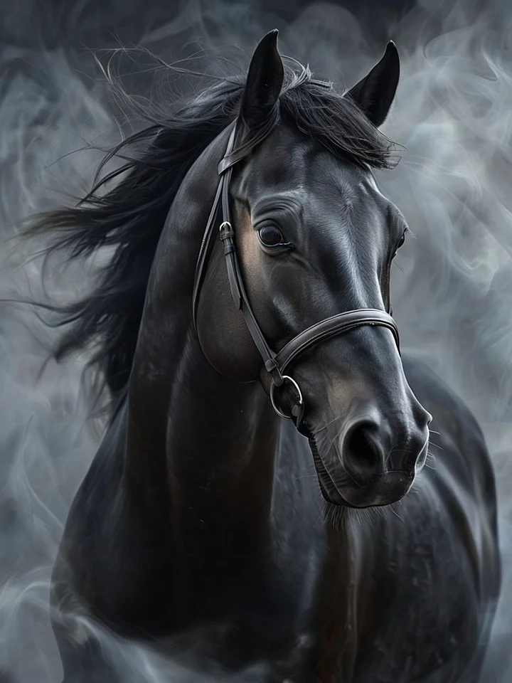 Misty Motion Horse Framed Poster product image (1)