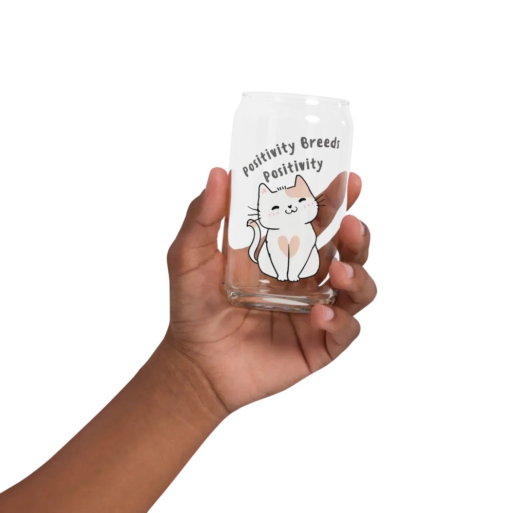 Smiling Cat Positivity Glass product image (32)