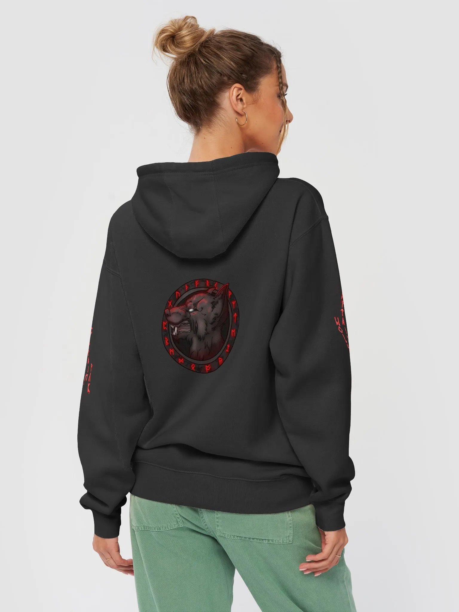 Runic Wolf Hoodie product image (4)
