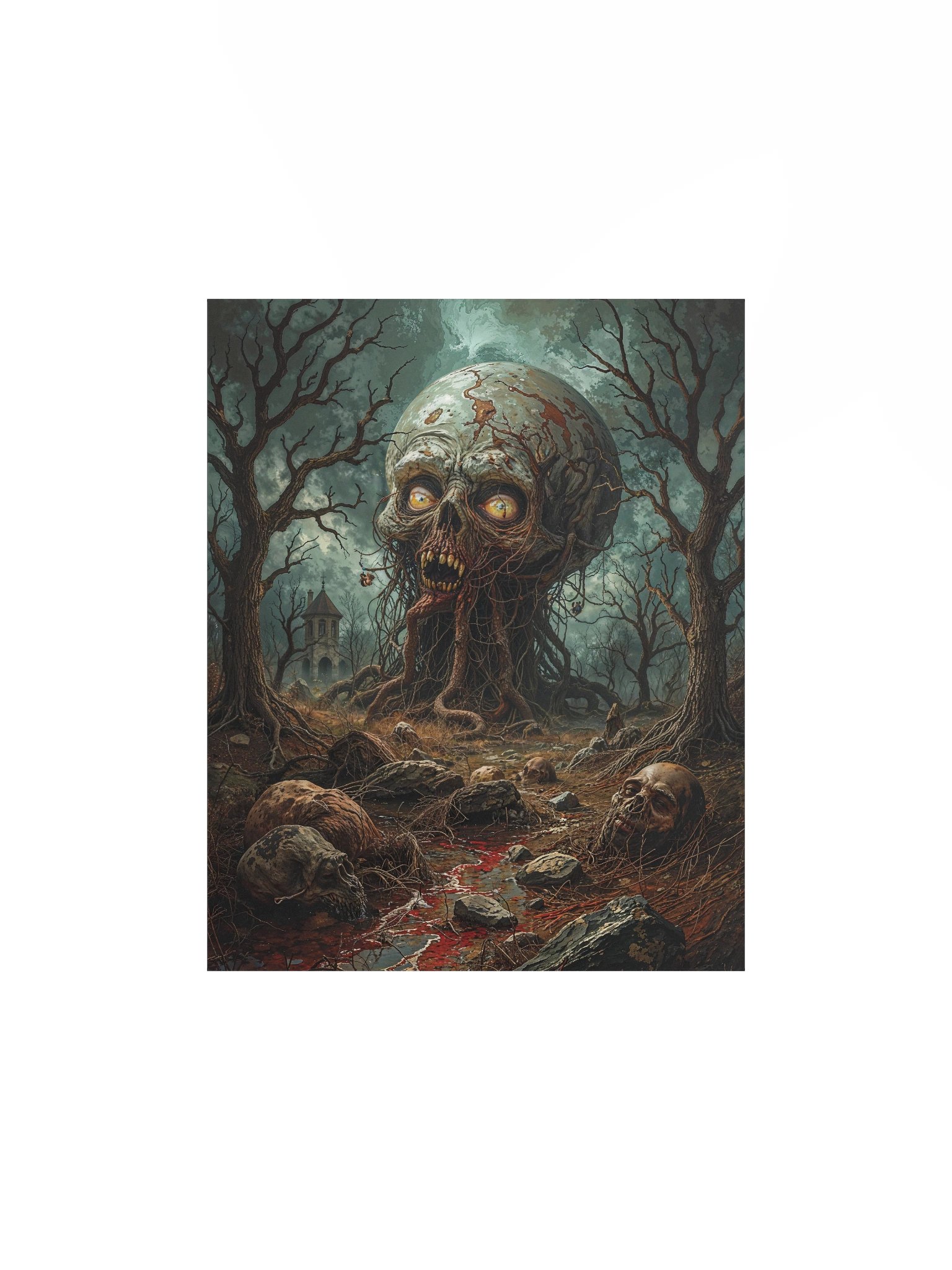The Skull That Ate the Forest Matte Poster product image (2)